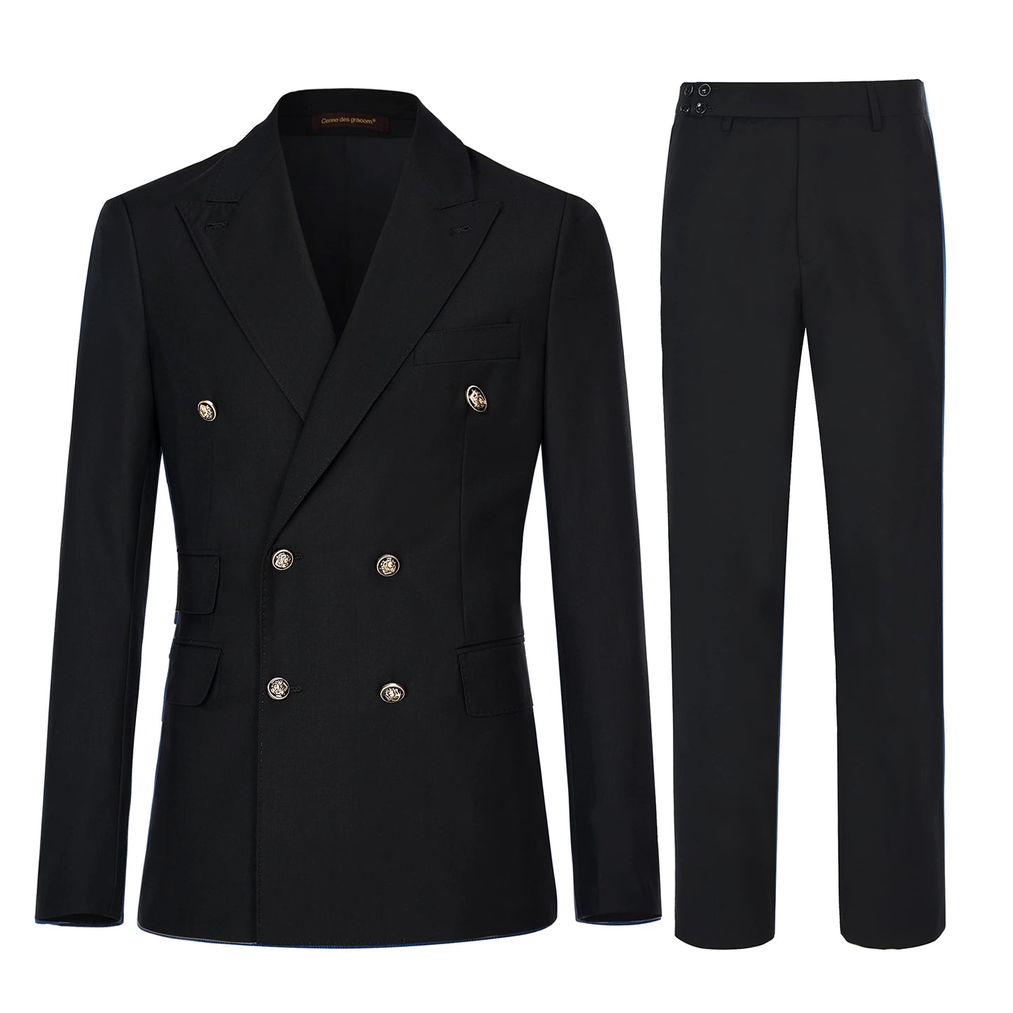 Men's Slim Fit Double Breasted Suit Set
