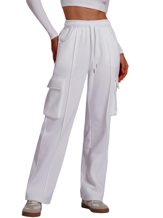 ABOCIW Women's Fleece Cargo Sweatpants 2024