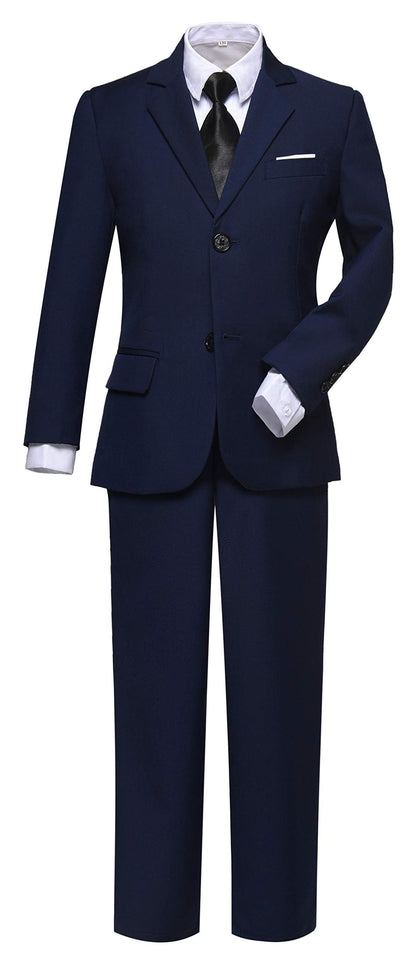 Boys Suit Ring Bearer Outfit for Boy First Communion Kids Navy Suits Size 4T