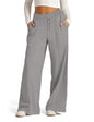 Women's High-Waist Wide-Leg Sweatpants with Pockets