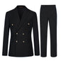 Men's Slim Fit Double Breasted Suit Set