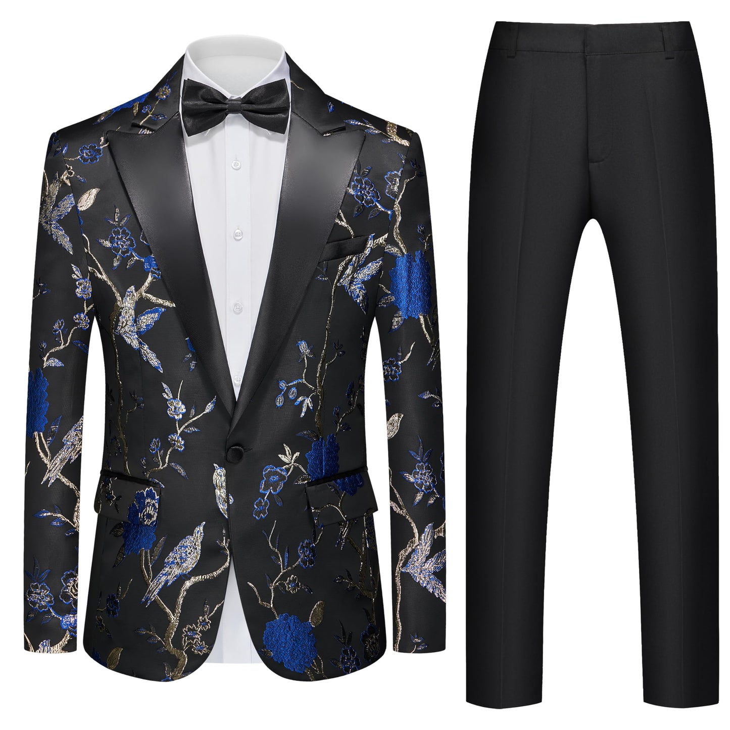 Men’s 2-Piece Floral Wedding Tuxedo Suit