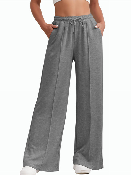 ChicStretch Womens Flared High Waist Joggers