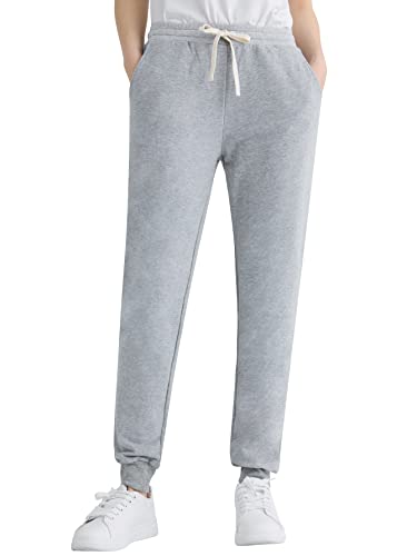 Weintee Plus Size Petite Cotton Joggers with Pockets - Oxford Gray 2X