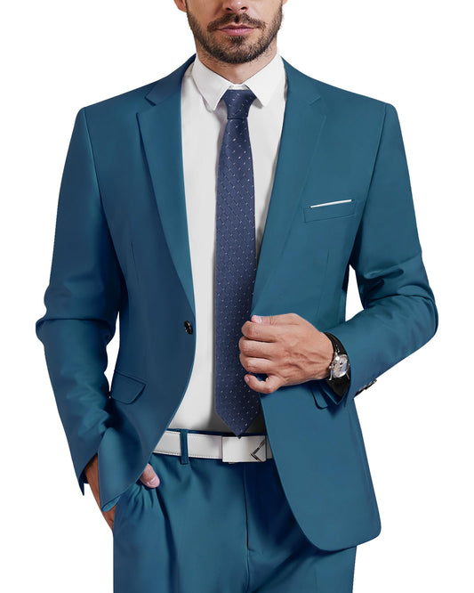 MYS Men's Slim Fit Light Blue Sport Coat