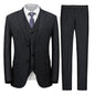 MAGE MALE Slim 3-Piece Pinstripe Suit