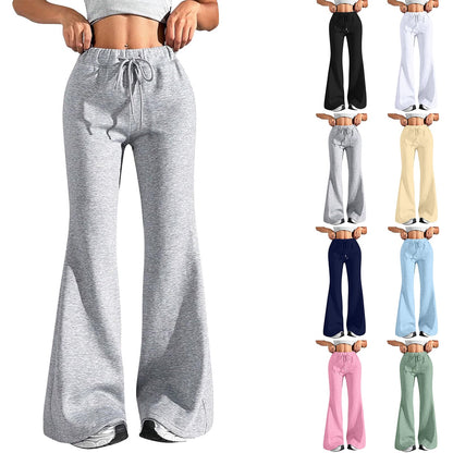 High Waist Bell Bottom Lounge Pants